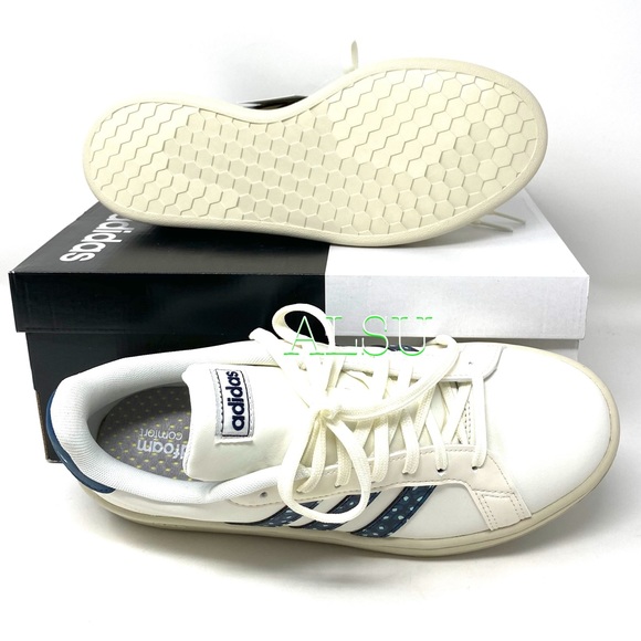 Adidas Grand Court Women’s Sneakers Leather White Size 8.5 - Picture 3 of 9